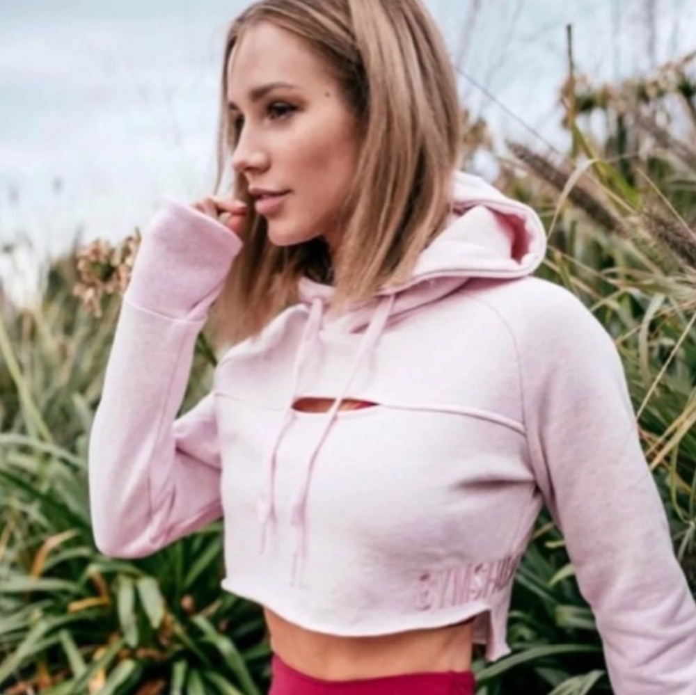 Gymshark Raw Edge Cropped Hoodie